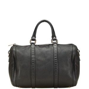 Gucci Boston Bag Black Leather
